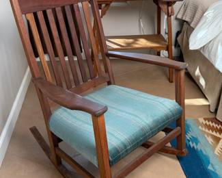 Antique Mission Oak Arts & Crafts Rocking Chair
