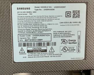 Samsung 55in UHD Smart TV UN55MU6290F