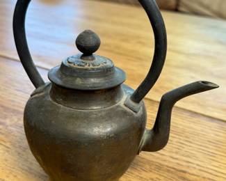 Antique Metal Teapot