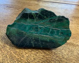 Raw Green Jasper  stone