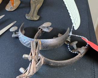2pc Antique Mexican Spurs