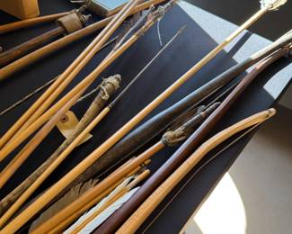 Lots of African & Native American Bows