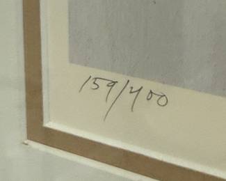 Signed Guy Manning Framed Print Native American