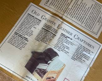 Leather Naillhead Loveseat