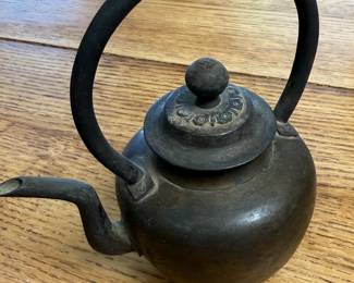 Antique Metal Teapot