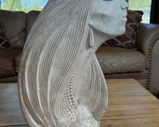 Acoma 1987 David Fisher Sculpture Pensive Moment Austin Productions