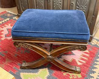 Ethan Allen X Base Stool