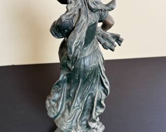 Antique Bronze Woman Statue