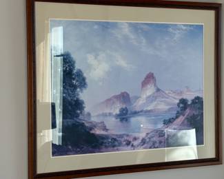 Thomas Moran An Indian Paradise Framed Print Green River Wyoming