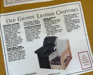 Leather Naillhead Loveseat