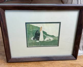 Edvard Munch Two Women On The Shore Print