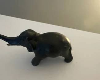 Wood carved small elephant
