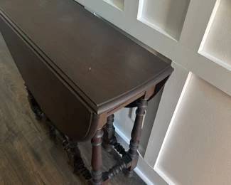 Antique folding side table