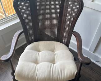 Cane back rocker