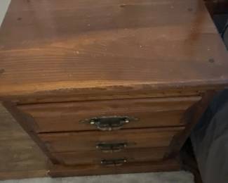 Three-drawer night stand