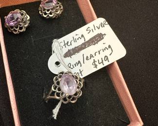 Sterling silver jewelry set