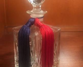 Beautiful Cut Glass Decanter with Stopper