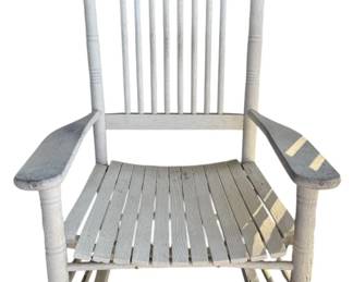 Distressed Weathered Rocking Chair