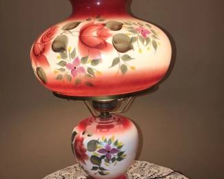 Gorgeous Vintage Double Globe Gone With The Wind Lamp