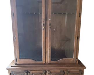 Solid Wood 12 Slot Gun Cabinet