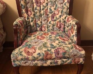 Like New Channel Back Arm Chair