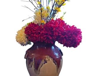 Floral Arrangement in Southwestern Style Floor Vase
