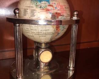 Eye Catching Gemstone World Globe