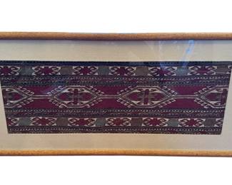 Glass Framed Turkish Style Tapestry