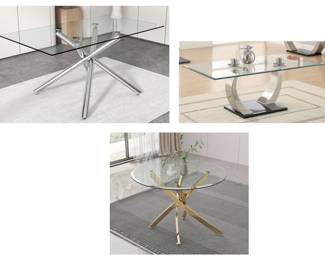 3 Glass Table Tops Various Sizes