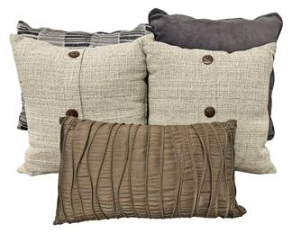 Lot of 5 Miscellaneous Throw Pillows