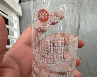 Several XXX Beer Glasses San Antonio Brewing 