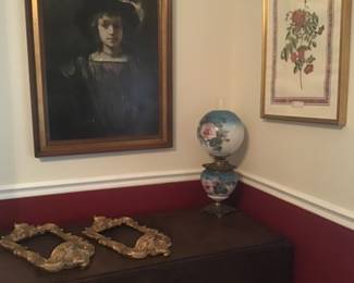 Gone with the wind lamp, frames, more art 