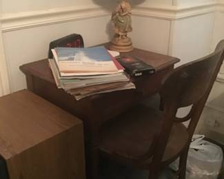 Small desk and chair, Galveston booklets