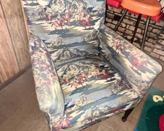 Amazing cowboy horse mountains paint by number looking chair 