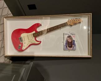 Autographed Miley Cyrus Guitar with LOA