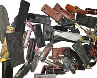 We have over 500 knives