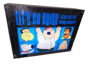 Family Guy lighted sign