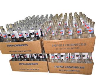 Richard Petty longneck commemorative Pepsi bottles 