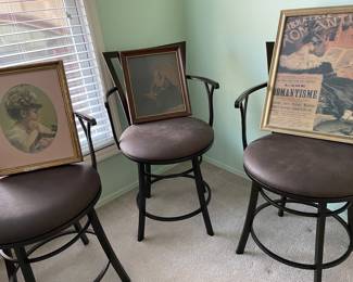 set of 3 bar stools