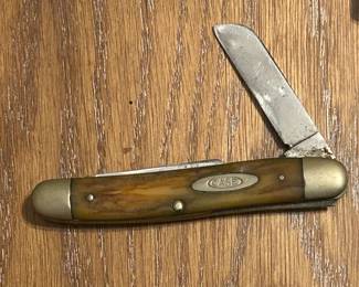 Case Antler peanut folding knife