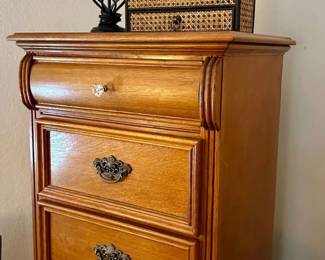 Beautiful Oak tall chest