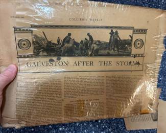 Galveston After the Storm Newspaper