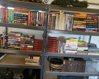 BOOKS!! Metal Shelves 