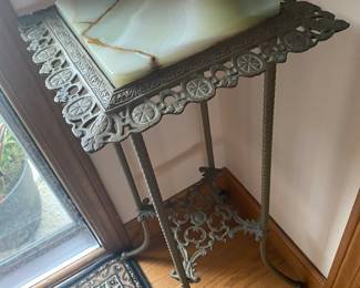 Antique Marble Hand Tooled Pedestal