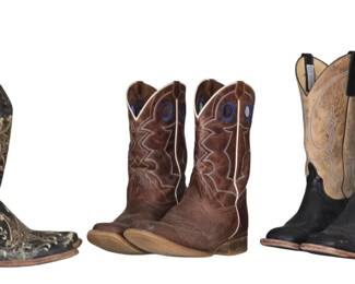 Circle G, Nocona boots, Anderson Bean Boot Company. Sizes 6 and 9