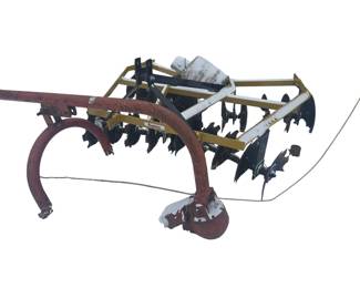 3-point auger attachment and disc plow 