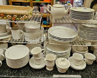 White dishes