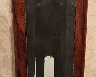 One of two wall sconces