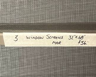 Window screens