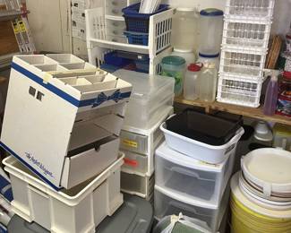A plethora of storage containers